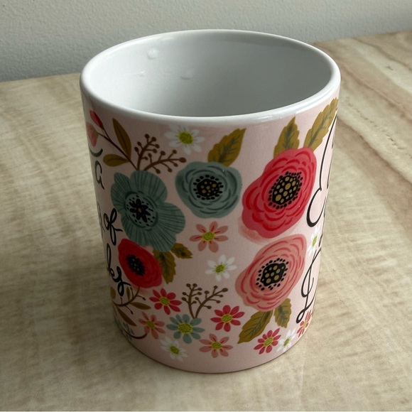 Floral Mug with Rude Text - Picture 2 of 6